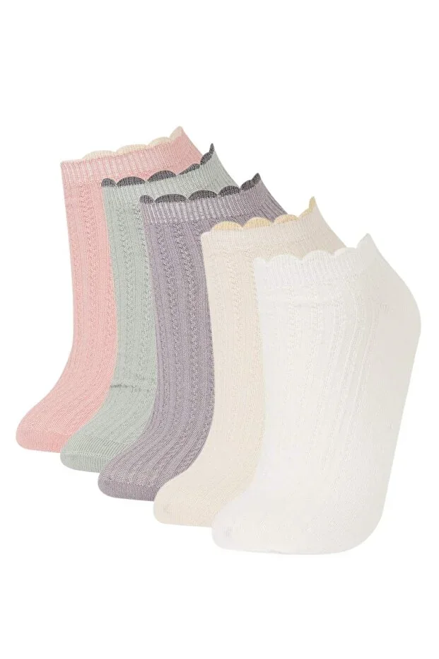 Women's 5-Pack Cotton Ankle Socks E2119AXNS