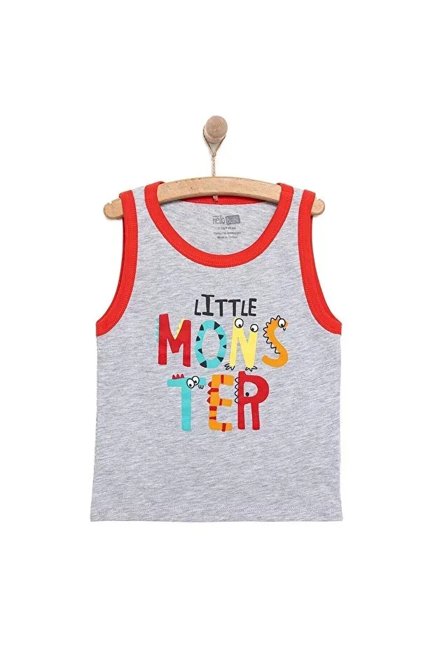 HelloBaby Basic Boys Monster Print Tank Top T-Shirt Boys Baby