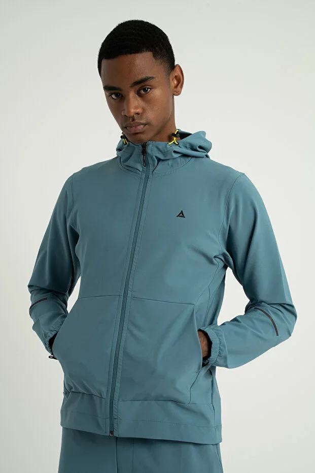 Professional H1 Armour Hooded Top Designed for Men's Running with Reflective Stripe Support