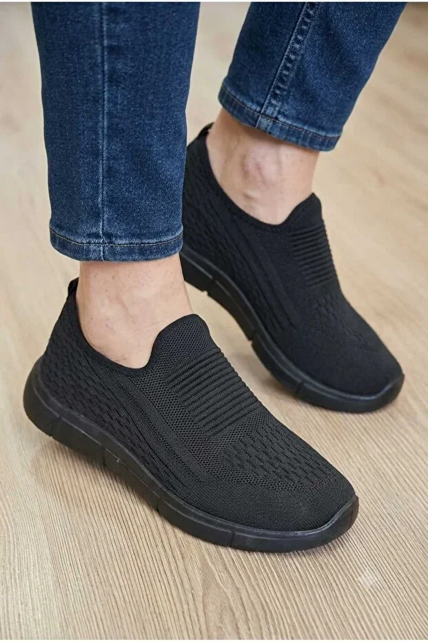Summer Knit Quality Orthopedic Non-Slip Comfortable Sole Daily Anatomical Lightweight Men's Sports and Walking Shoes