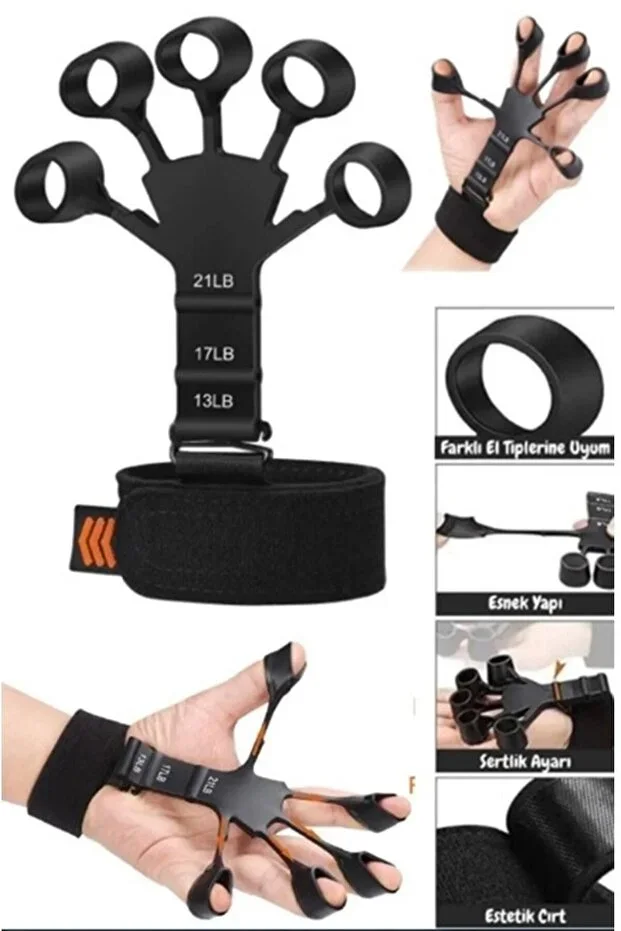 İndirimKap Wrist and Arm Developer Grip Strengthener Vein Prominent Finger Exerciser