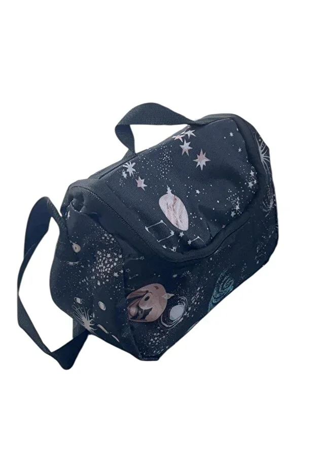 Boys' Lunch Bag - Insulated Thermos Thermal Lunch Bag Black Model