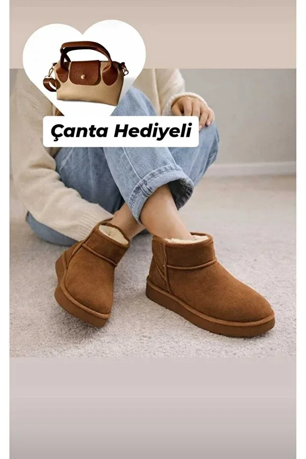 Children's Boot Thick Sole High Sole Suede Boot