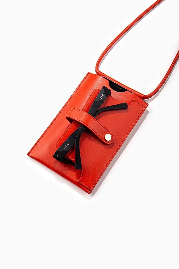 Pomegranate Flower Genuine Leather Phone Case, Card Holder, Glasses Case