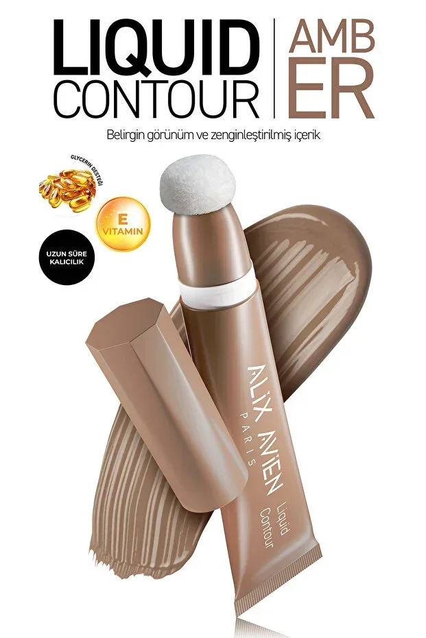 Anti-Aging Moisturizing Creamy Liquid Contour with Vitamin E - Liquid Contour 101 Amber