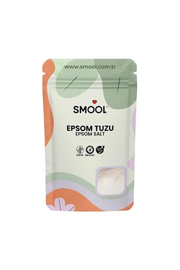 Epsom Salt (1000 GR) English Salt Unadded, Bath Salt Foot Bath Scrub 1 Kg