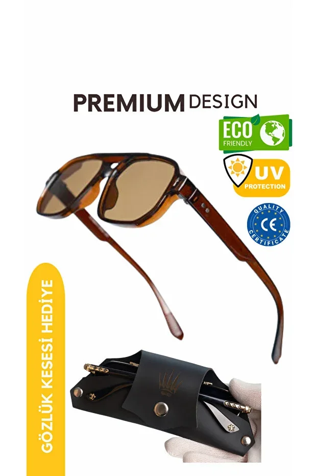 WATCHOFROYAL Re1009 Dark Brown Sunglasses