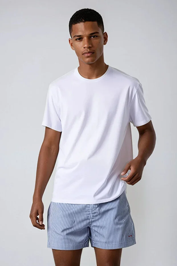 Men's Swimsuit - Beach Shorts / Drawstring and Zippered Pocket / Different Color and Pattern Options