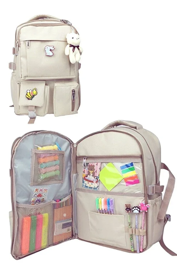 Korean Style Orthopedic Special Design Multi-Pocket Waterproof New Accessory Girl Boy School Bag