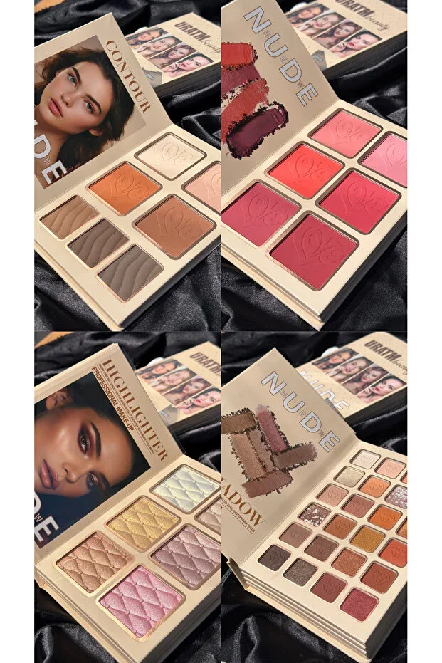 Eyeshadow Palette Makeup Book Matte Shimmer Glitter Pigmented Makeup Set