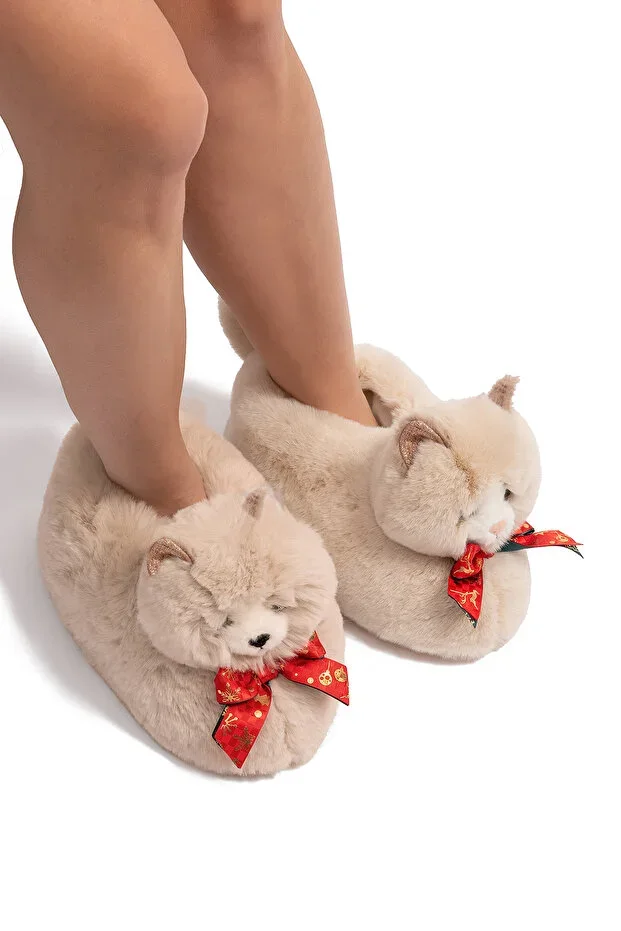 Sisi Women's Animal Slippers Beige 36/41