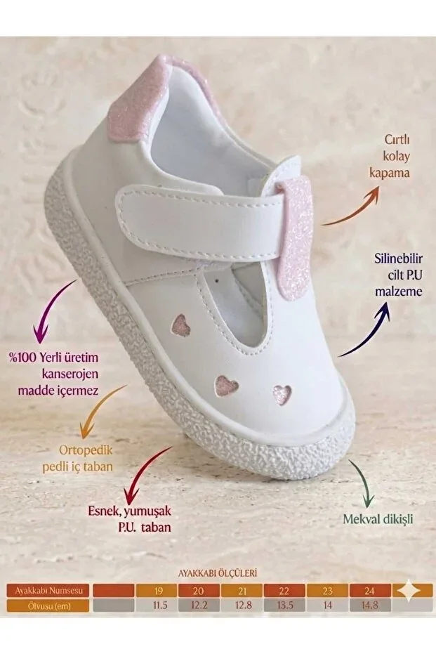 First step baby children's orthopedic, stitched soft lightweight sole shoes