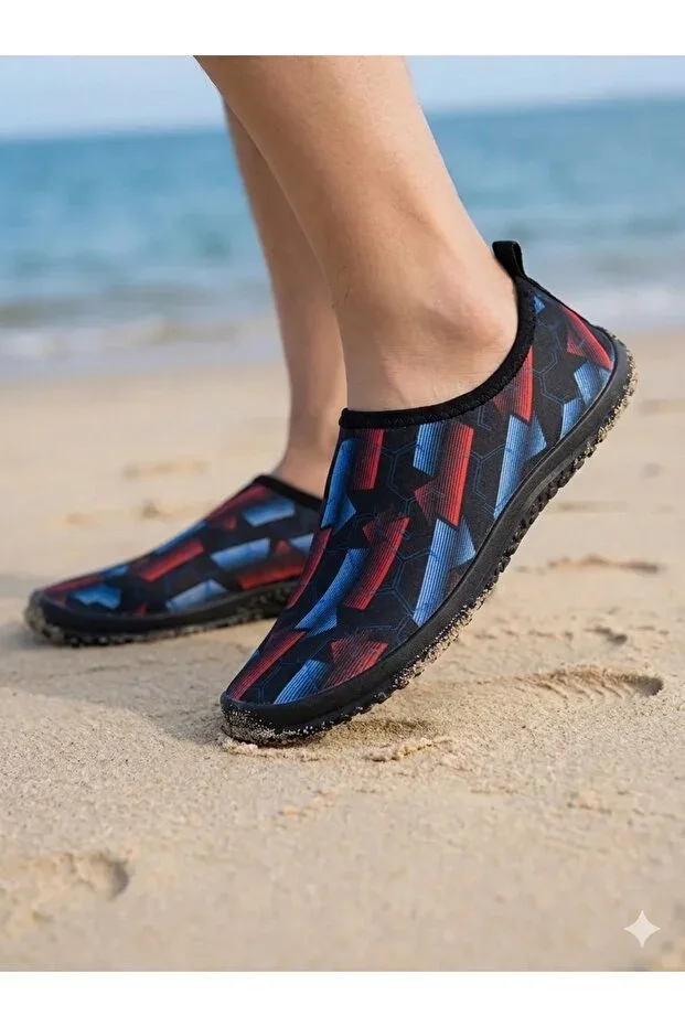 Non-Slip Sole Red Garden-Beach-Sea-Surf Shoes