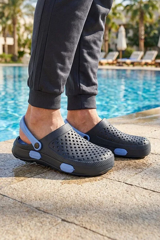Summer Wet Surface Suitable Home Garden Bathroom Hospital Clog Men Slipper Sandal