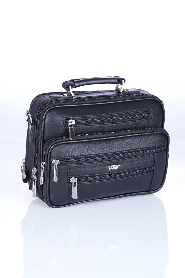 Traum 020 Men's Steel Case Handbag Shoulder Bag Daily Bag Black