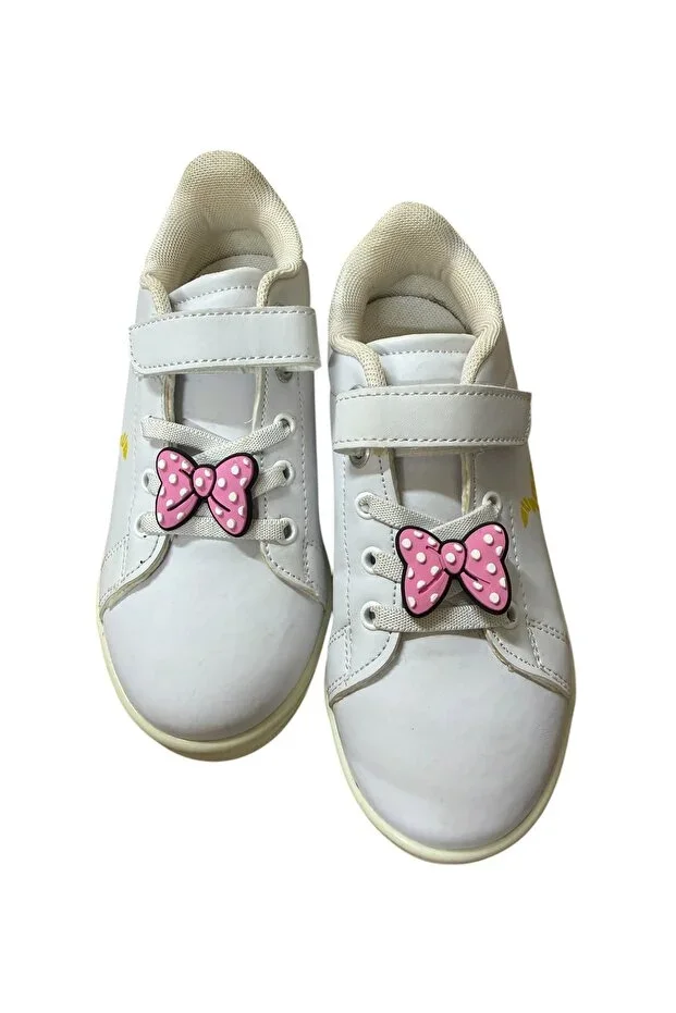 Sports Shoe Lace Jibbitz / Charm / Decoration 2 pc set Pink Ribbon
