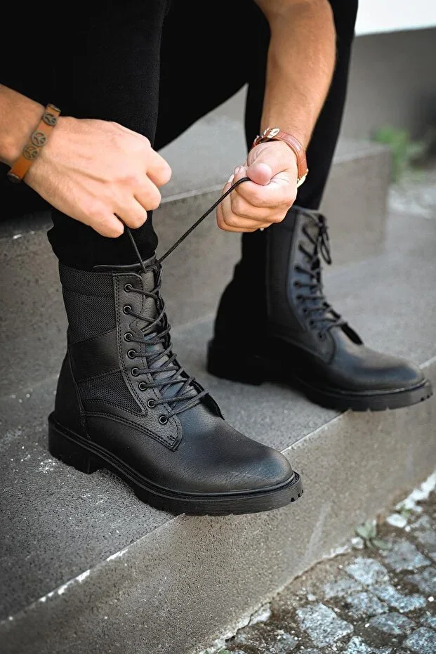 Gabin Polar Zippered Men's Military Boots