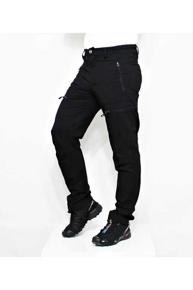 Black Micro Lycra Summer Trekking Trousers