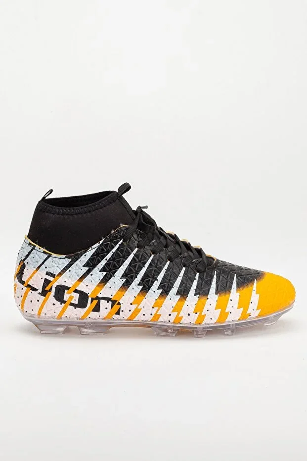 Unisex Football Boots with Socks Mustard Black