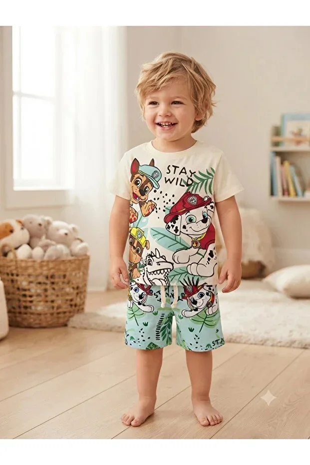 New Season Boys Cartoon Character Shorts Set