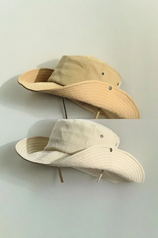 Summer Foldable Safari Fedora Hat
