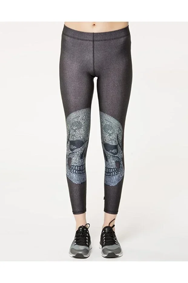 Hi-shine Leggings In Crystal Skull Sport Tights