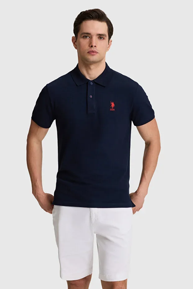 Men's Navy Blue Basic T-shirt 50322303-VR033