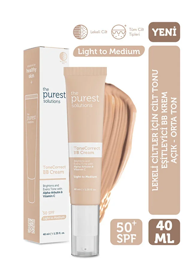 Skin Tone Equalizing BB Cream for Blemished Skin, SPF 50+ 40 ml – Light / Medium Tone