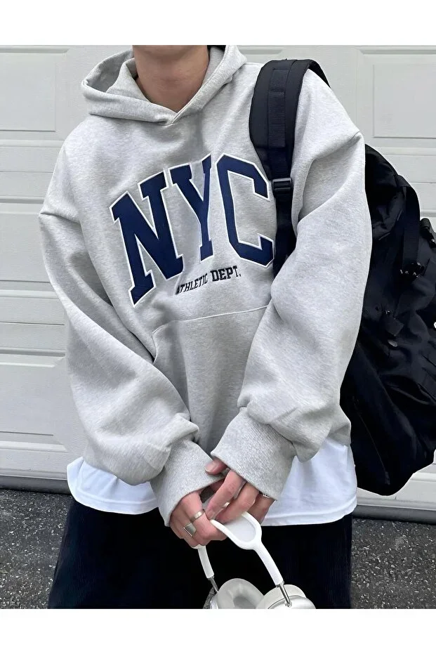 NYC Printed Hooded Sweatshirt