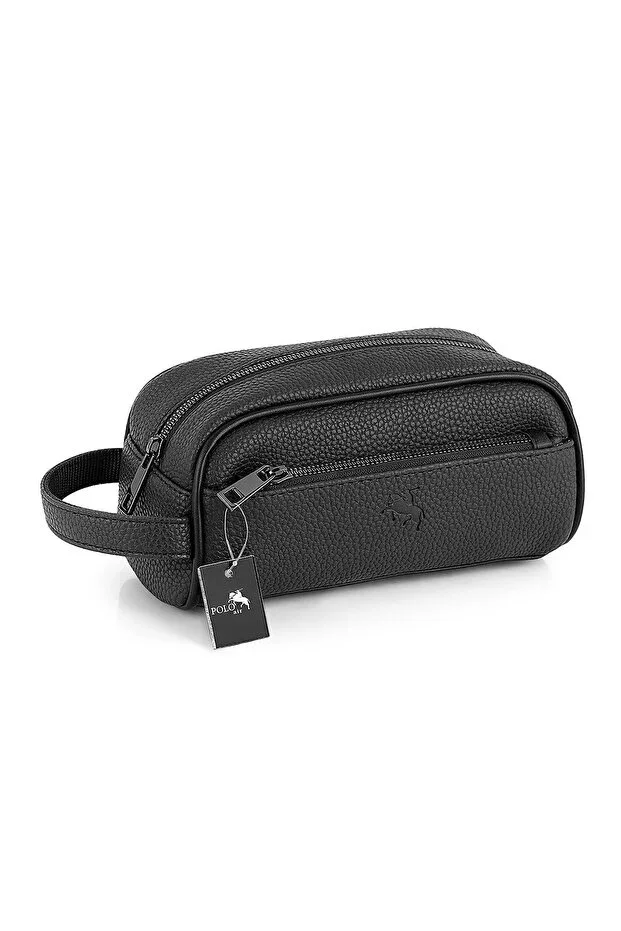 Men's Handbag Travel Organizer Shaving Cosmetic Daily Hand Bag Black ETN-71-S