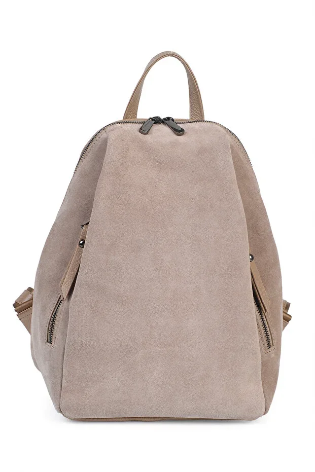 Genuine Leather Suede Women's Backpack YC042043HSD