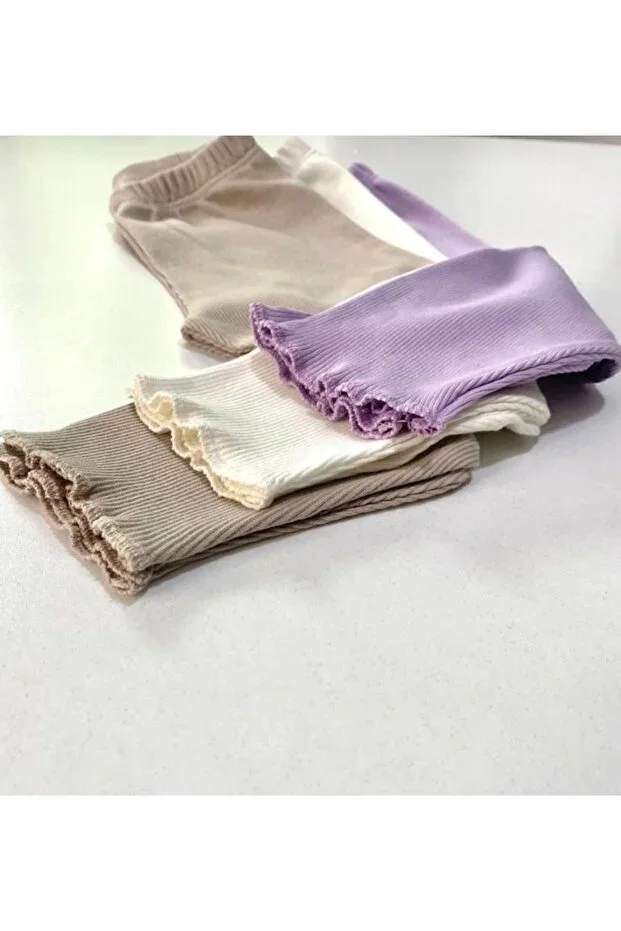 Funkids Ribbed Flexible 3-Pack Baby Tights Children's Tights Single Bottom