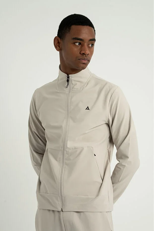 Professional H2 Armour Men's Full Zip Runner's Top Stone