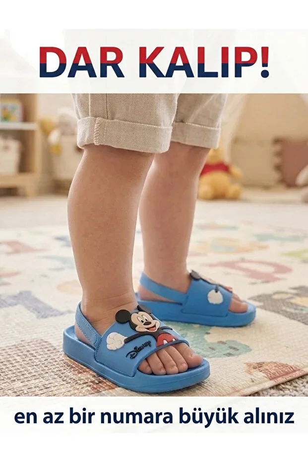 AkınalBella CHILD SLIPPERS WITH FARE FIGURINE (DARK MOLD)