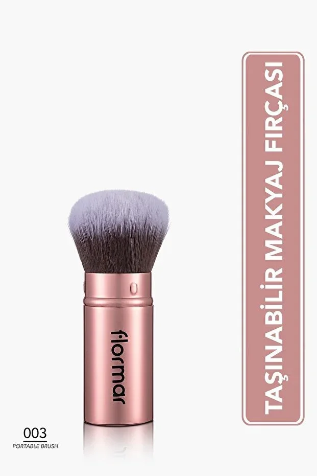Practical and Hygienic Kabuki Brush with Cap - Portable Brush - 003 - 8690604597680