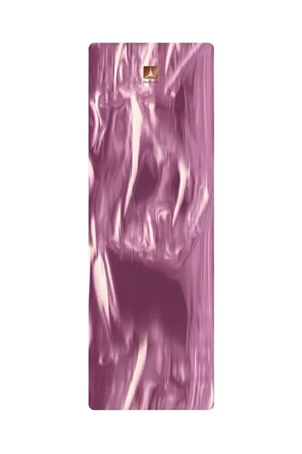 Non-slip Natural Rubber Yoga Mat Pilates Mat 5 mm Purple Patterned