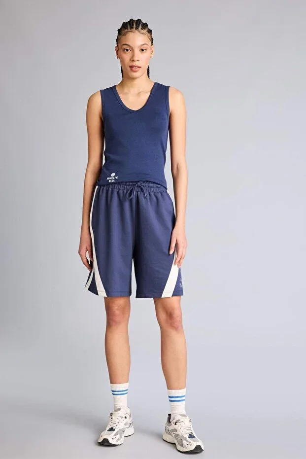 NBA Brooklyn Nets Relax Fit Elastic Lace-Up Waist Sports Shorts G9318AX26SM