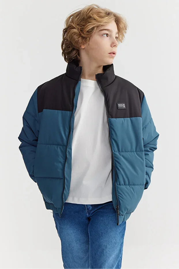 Men's Children's Stand-Up Collar Jacket