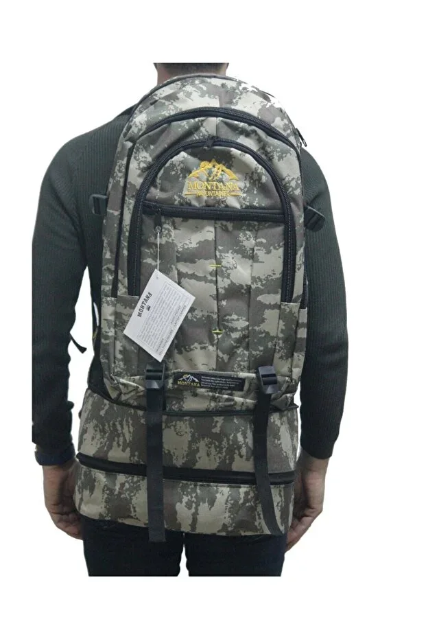 Large Bellows and Shoe Compartment Mountaineer Backpack 80 Liters