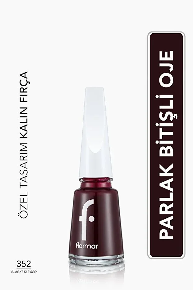 Classic Glossy Finish High Pigment Nail Polish -nail Enamel- 352 Blackstar Red New- 8682536035934