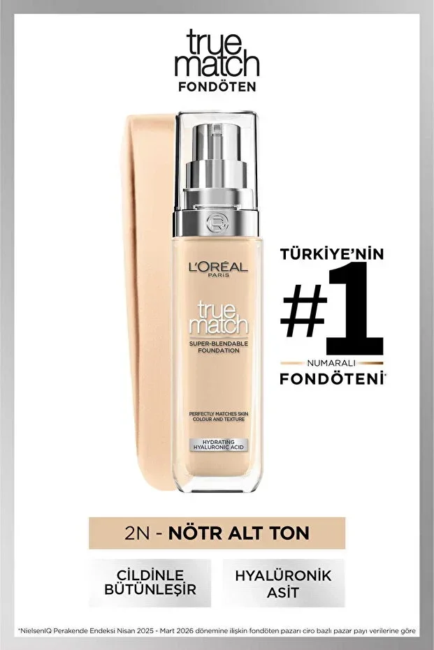 L'Oreal Paris True Match Foundation - 2N Neutral Undertone