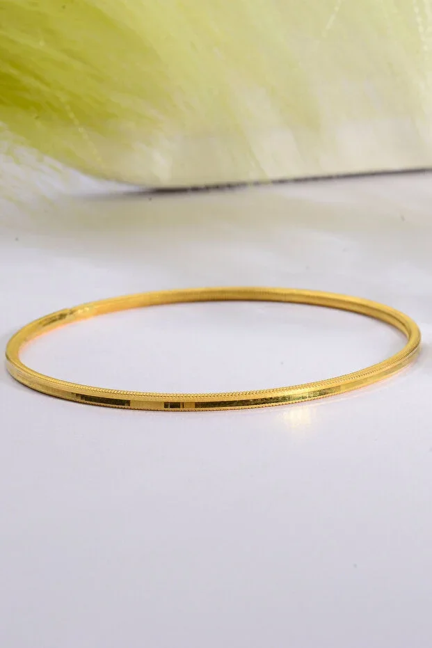 925 Sterling Silver 22K Gold Plated Classic Ajda Women Bracelet 15 Gram