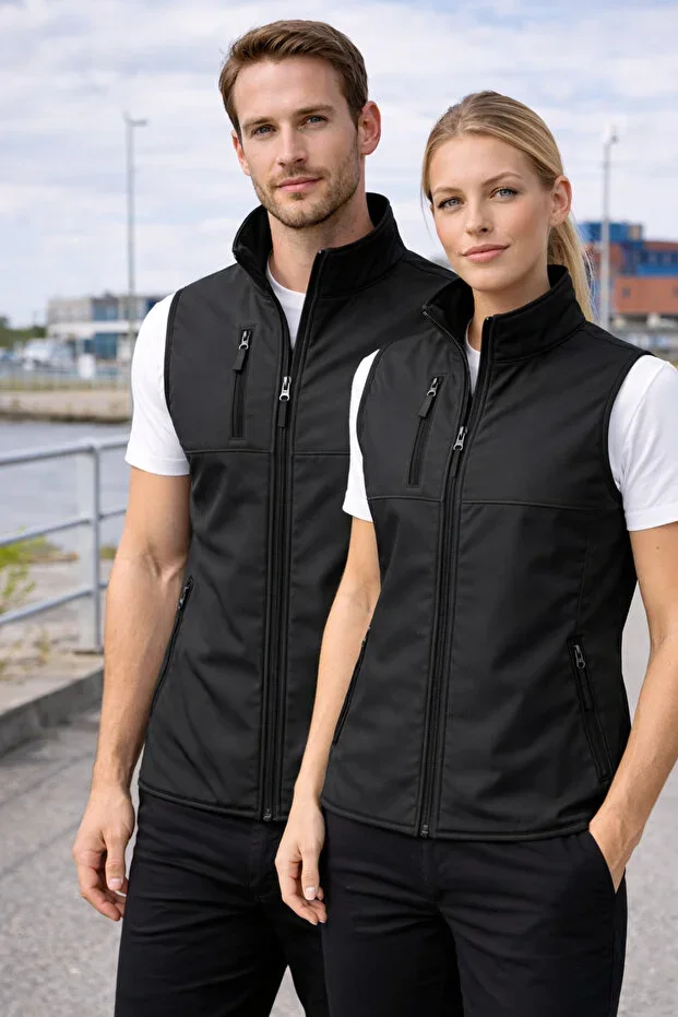 Softshell Vest – Wind and Water Resistant Work Vest – Daily Use