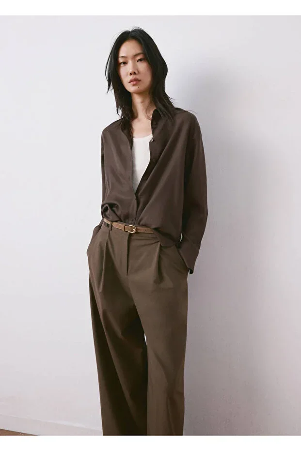 Lyocell Straight Fit Shirt