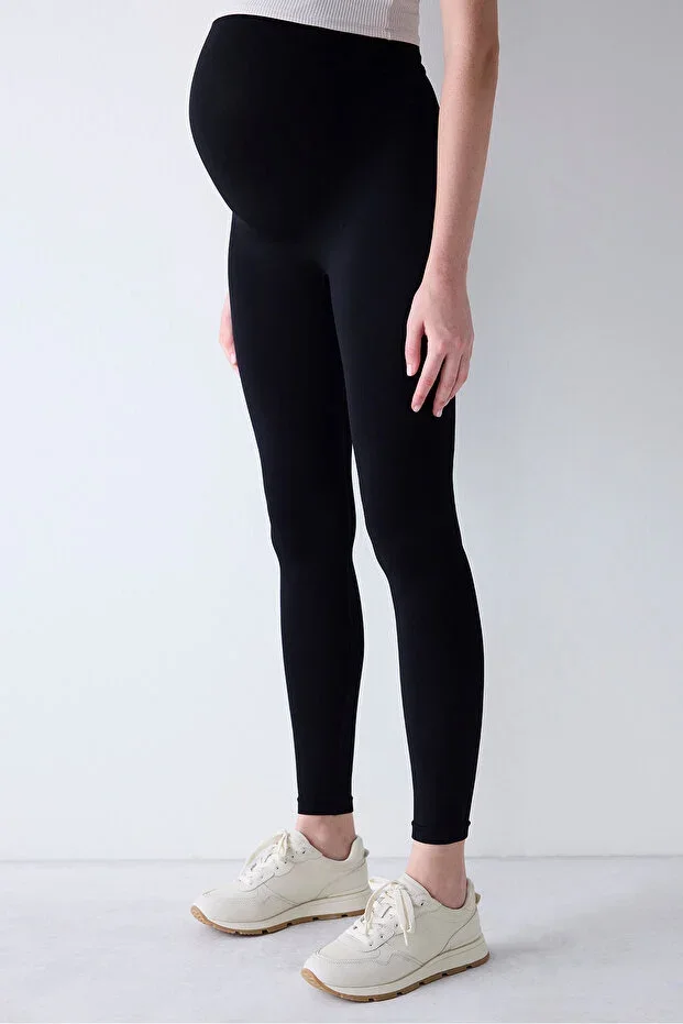 Black Maternity Tights