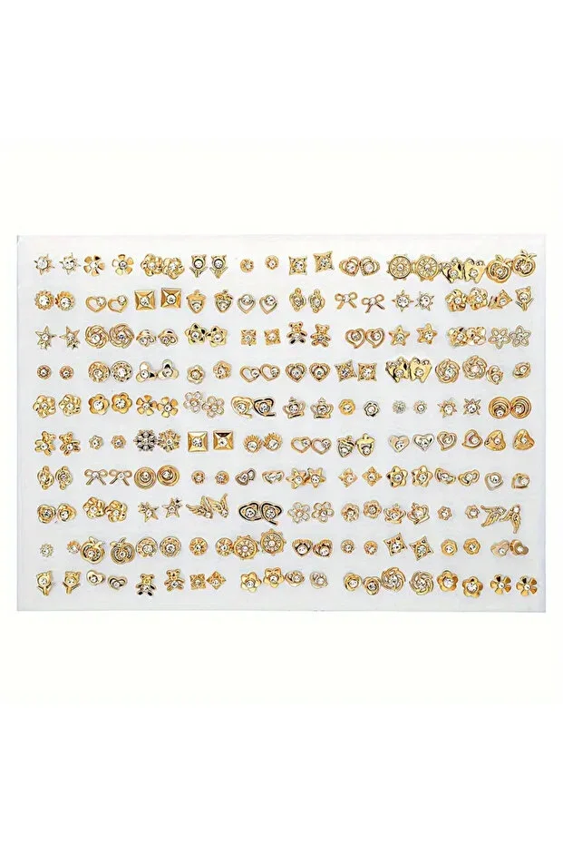 Women's 10 Pairs Mixed Random Plastic Back Minimal Earrings