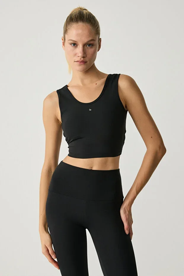 NAYLA Women's Tank Top Sportswear Black Bustier