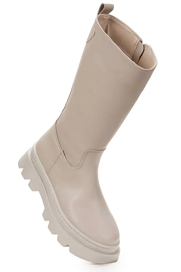 Metvay Long Zipper Girl Child Boot