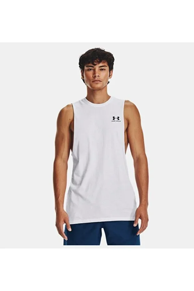 Men's UA Left Chest Cut Off Tank 1329286-100