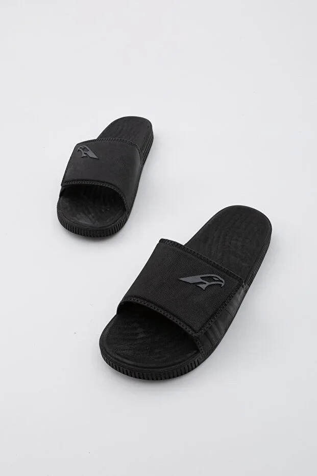 Black Non-Slip Sea Beach Pool Bathroom Hammam Wet Floor Slipper Daily Slipper 14194